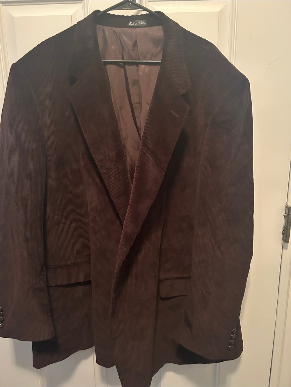 Brown Corduroy Men's Blazer 54L